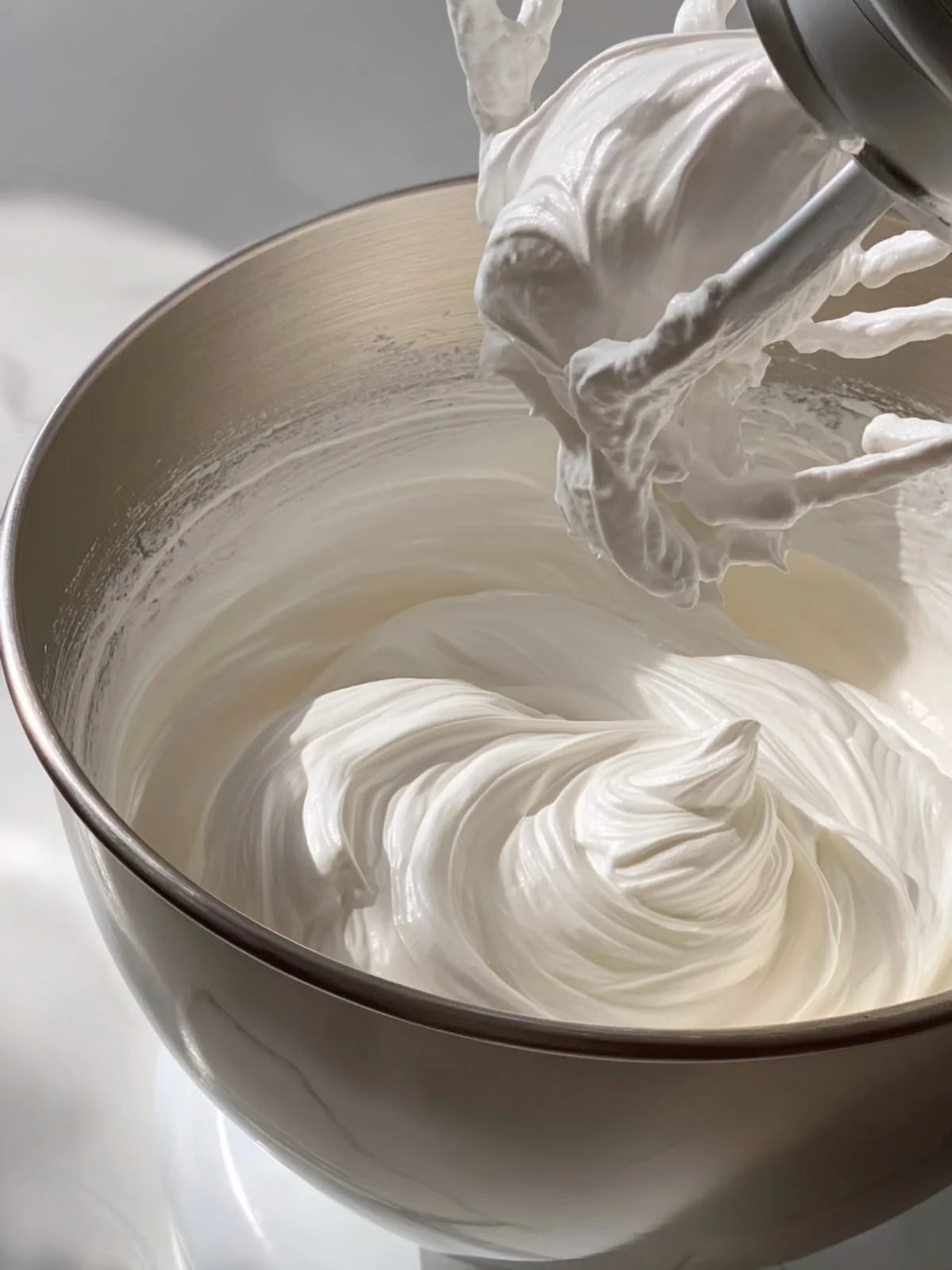 Crema batida estabilizada con goma xantana
