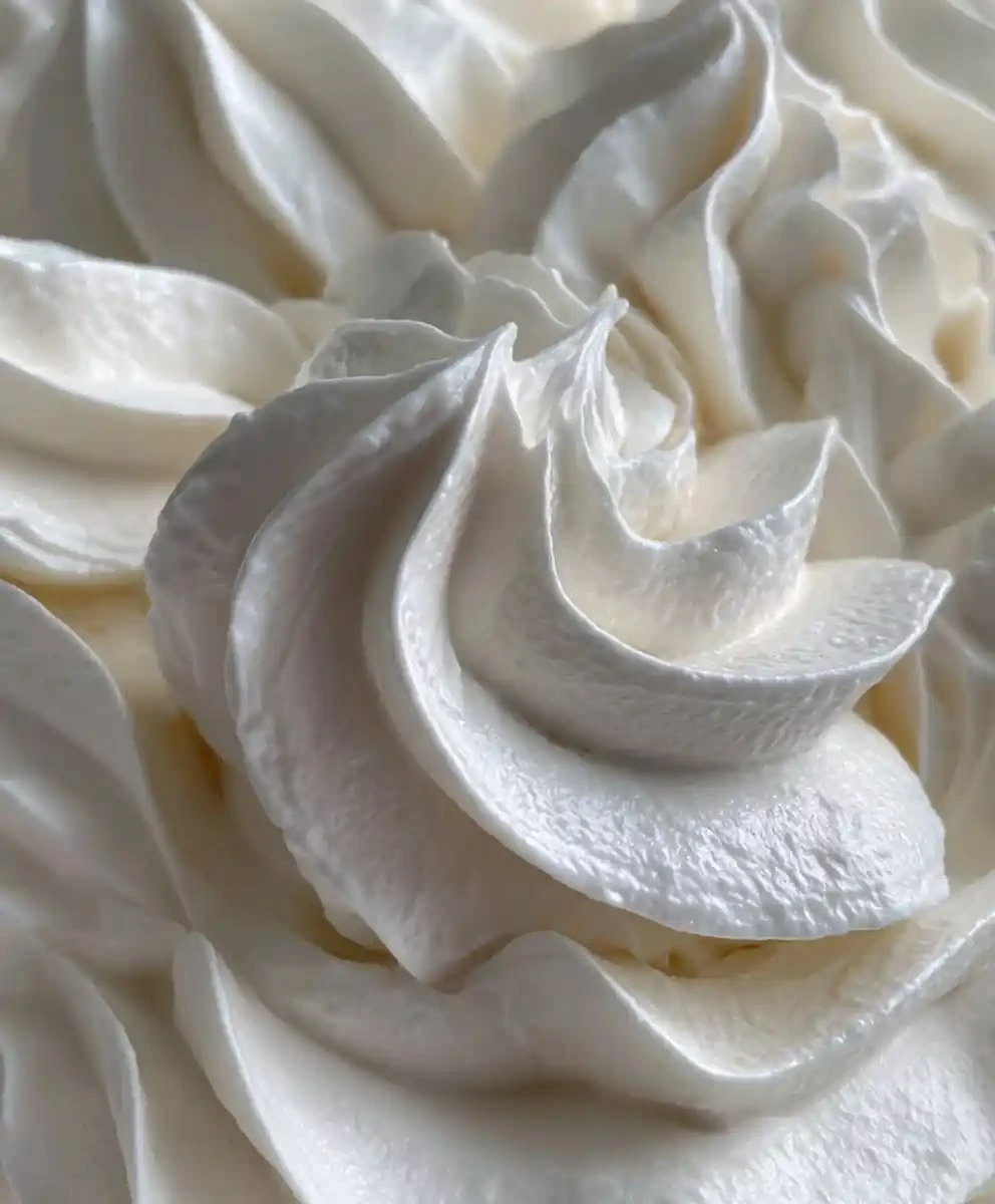 Textura firme de la crema estabilizada